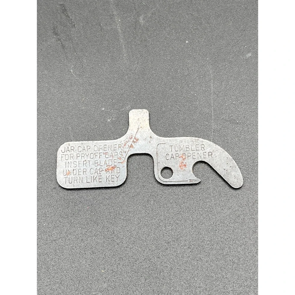 Vintage Heinz 57 Jar Tumbler Cap Opener Tool Metal Pry Off Bottle Kitchen Tool